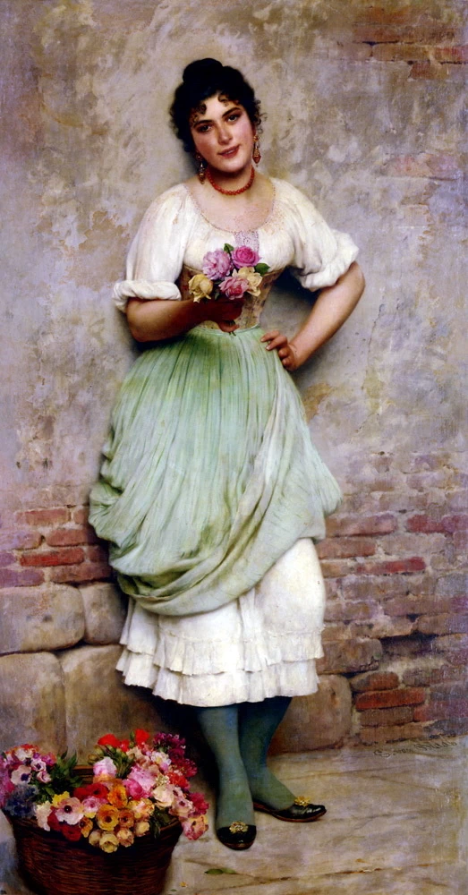 Venditrice di fiori